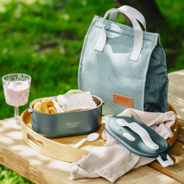 Adler | Electric lunch box with thermal bag | AD 4522 | 0.8 L | Plastic/Stainless steel | Green | Lid included - Image 18