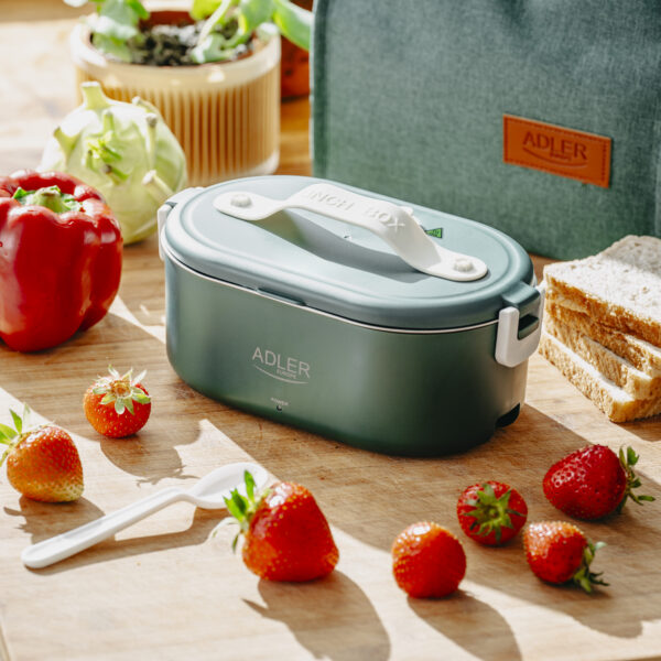 Adler | Electric lunch box with thermal bag | AD 4522 | 0.8 L | Plastic/Stainless steel | Green | Lid included - Image 19