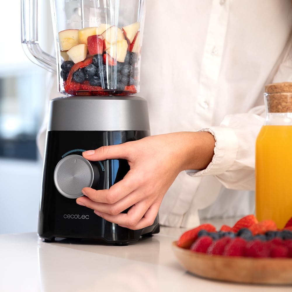 Cecotec Blender | Power Black Titanium 1300MAX B | Tabletop | 1300 W | Jar material Plastic | Jar capacity 1.5 L | Ice crushing | Black - Image 3