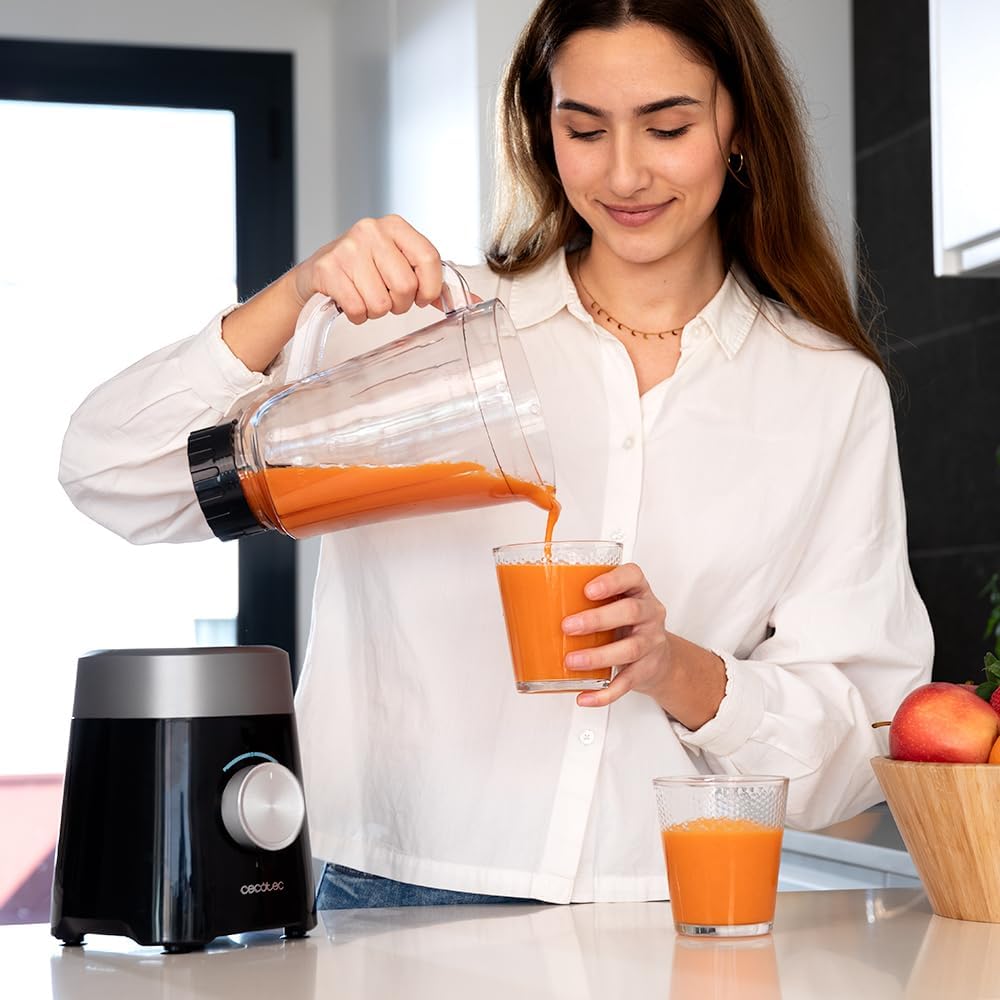 Cecotec Blender | Power Black Titanium 1300MAX B | Tabletop | 1300 W | Jar material Plastic | Jar capacity 1.5 L | Ice crushing | Black - Image 4
