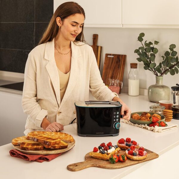 Cecotec Toaster | Toast&Taste Double B | Power 650 W | Number of slots 2 | Housing material Stainless steel - Image 4