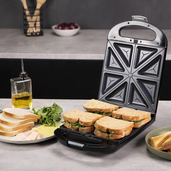 Cecotec Sandwich Maker | Rock'nToast Family 3in1 | 1500 W | Number of plates 3 | Black - Image 4