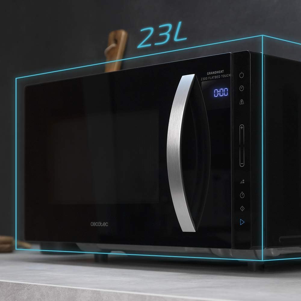 Cecotec Microwave Oven | GrandHeat 2300 Flatbed Touch Black | Free standing | 23 L | 800 W | Black - Image 3