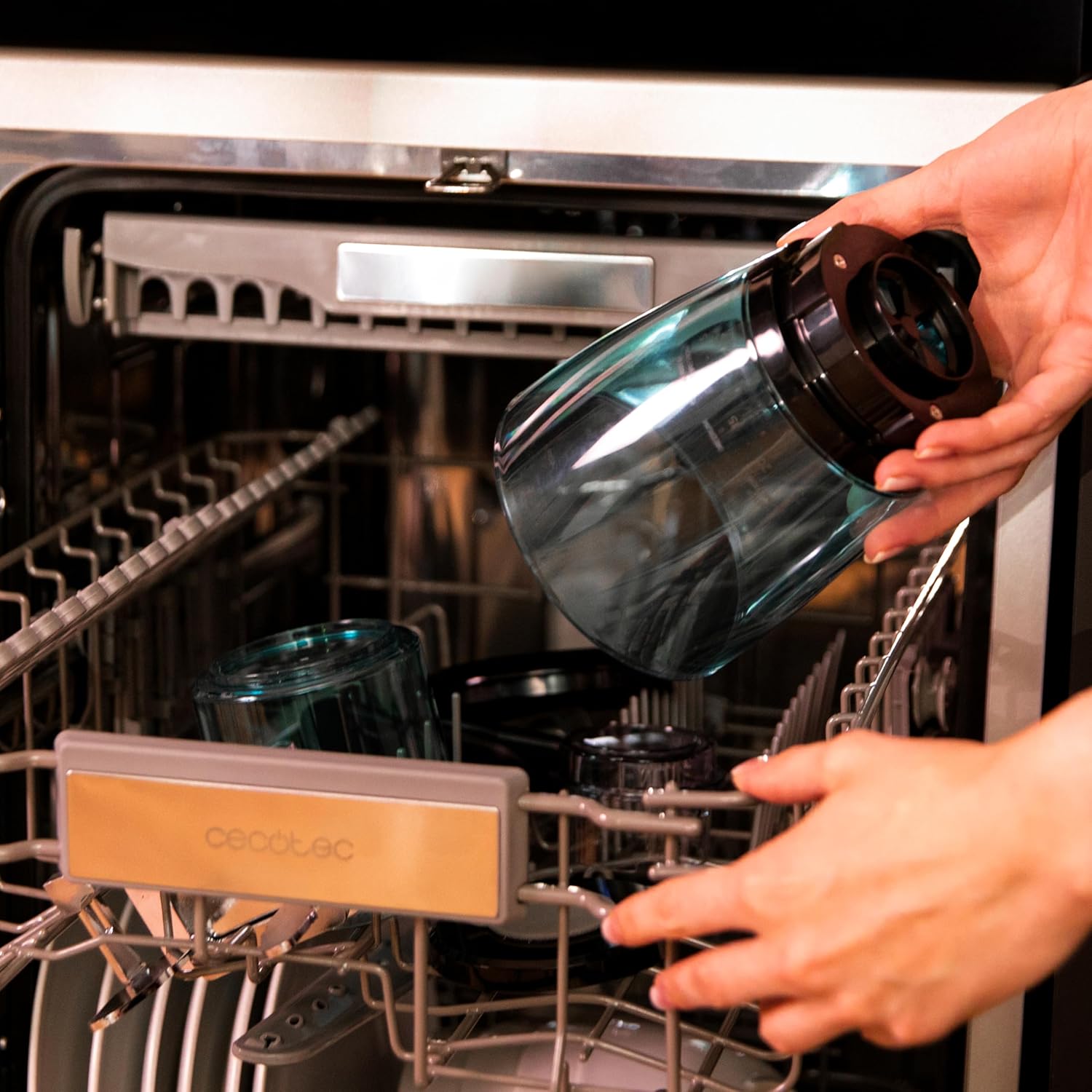 Cecotec Coffee Grinder | SteelMill Touch | 150 W | Coffee beans capacity 300 g | Number of cups 14 pc(s) - Image 7