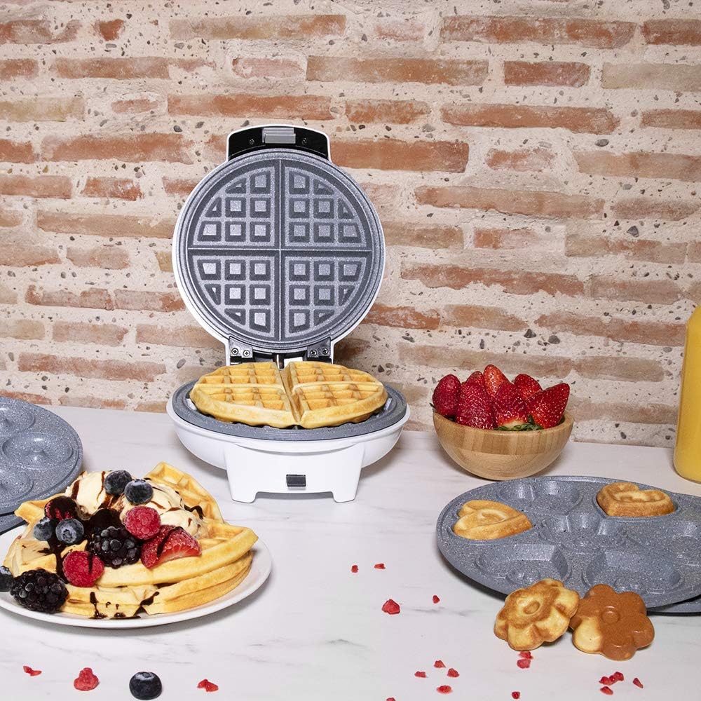Cecotec Waffle Maker | Fun Gofrestone 3in1 | 700 W | Number of pastry 3 | Waffle/Muffin/Donut | White - Image 7