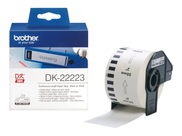Brother | DK-22223 Continuous Length Paper Label | White | DK | 50mm | 30.48 m - Image 6
