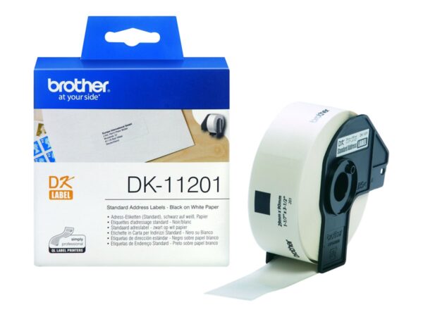 Brother | DK-11201 Standard Address Labels | Black, White | DK | 29mm x 90mm - Image 6