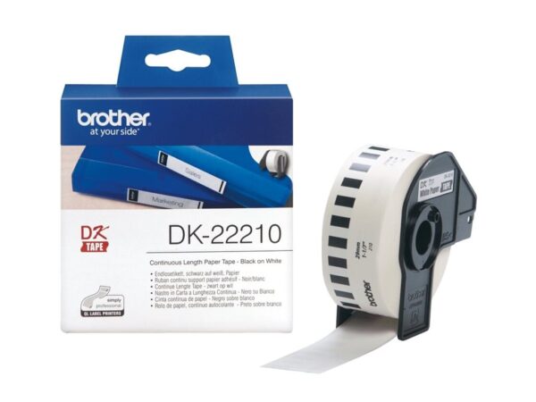 Brother | DK-22210 Continuous Length Paper Label | White | DK | 29mm | 30.5 m - Image 6
