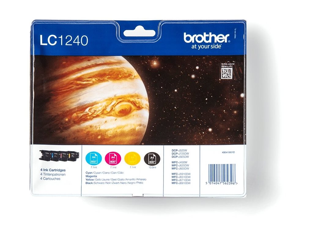 Brother LC1240 Multipack | Ink Cartridge | Black, Cyan, Magenta, Yellow - Image 3