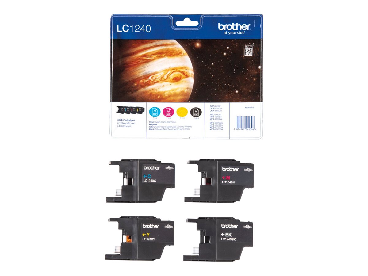 Brother LC1240 Multipack | Ink Cartridge | Black, Cyan, Magenta, Yellow - Image 7