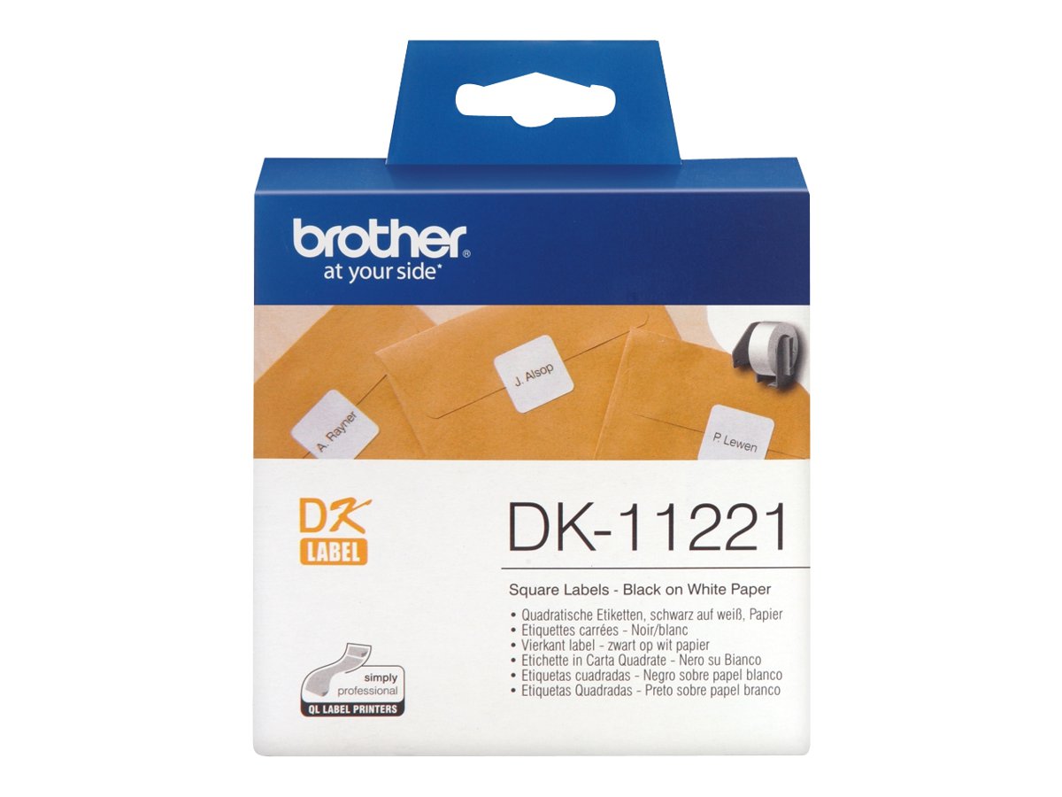 Brother | DK-11221 Square Paper Label | White | DK | 23mm - Image 3