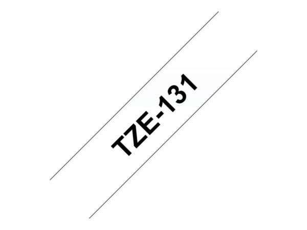 Brother | TZe-131 Laminated Tape | Black on Clear | TZe | 8 m | 1.2 cm - Image 10
