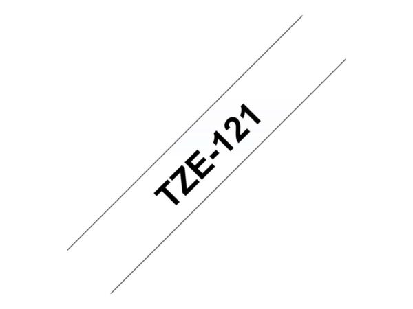 Brother | TZe-121 Laminated Tape | Black on Clear | TZe | 8 m | 9 cm - Image 11