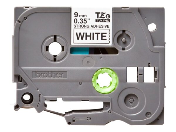 Brother | TZe-S221 Strong Adhesive Laminated Tape | Black on White | TZe | 8 m | 9 cm - Image 7