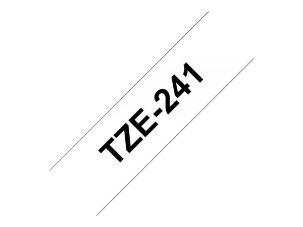 Brother | TZ-241 Laminated Tape | Black on White | TZe | 8 m | 1.8 cm - Image 11