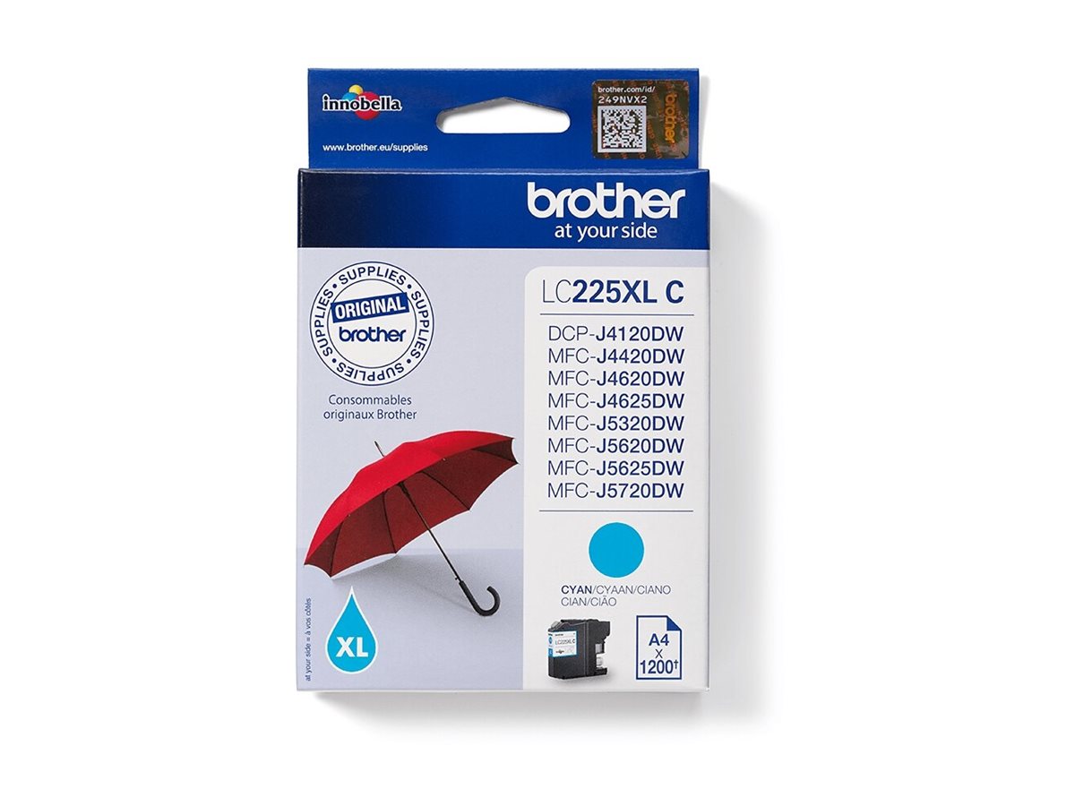 Brother LC-225XLC | Ink Cartridge | Cyan - Image 2