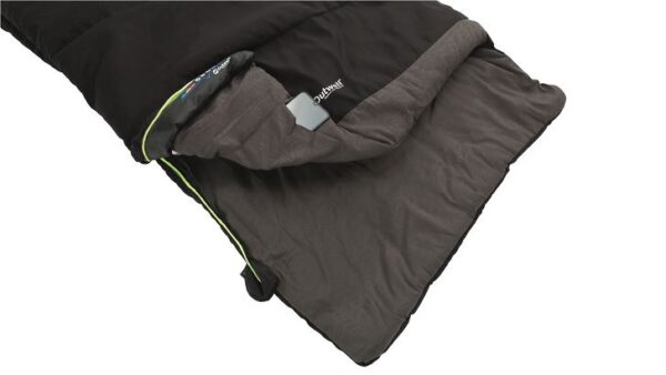 Outwell | Celebration Lux | Sleeping Bag | 225 x 80 cm | -10/8 °C | 2 way open - auto lock, L-shape - Image 3