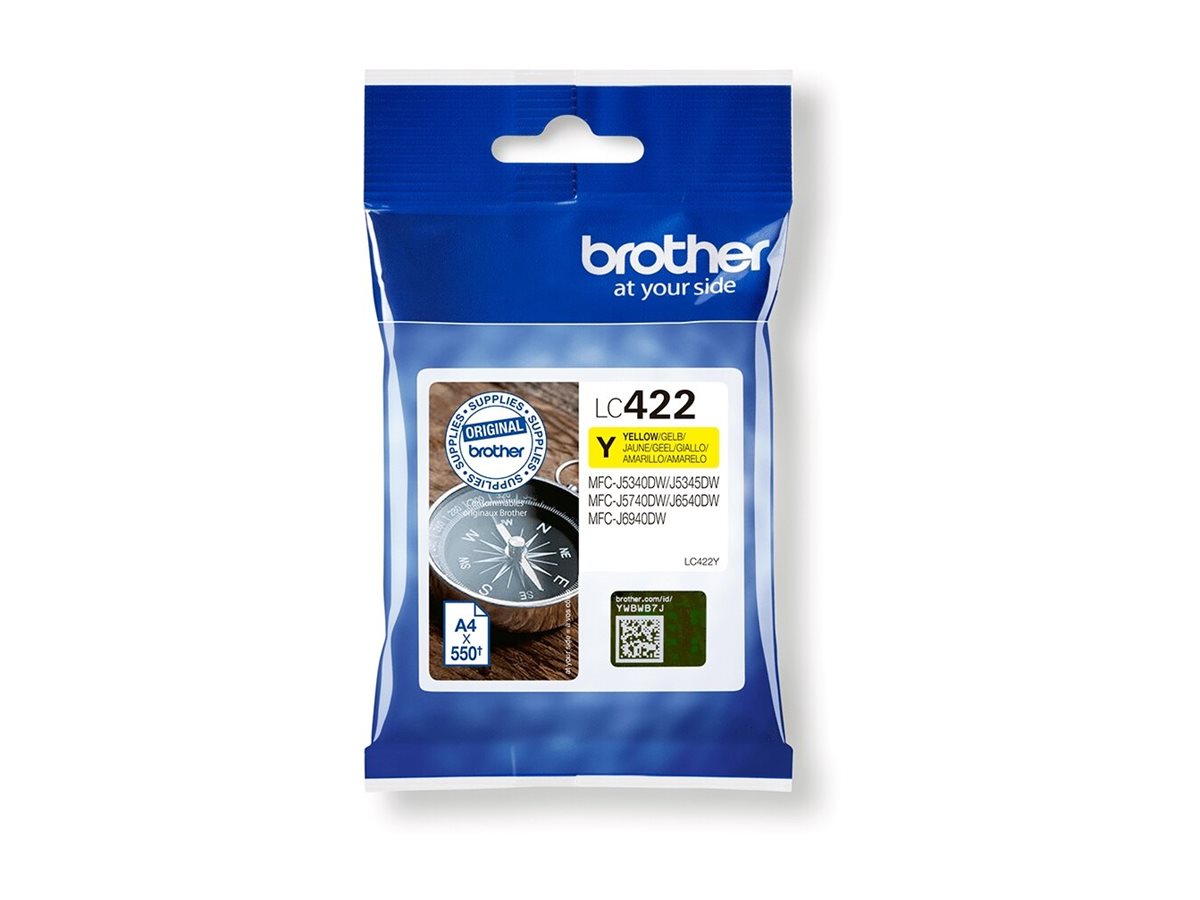 Brother LC422Y | Ink Cartridge | Yellow - Image 3
