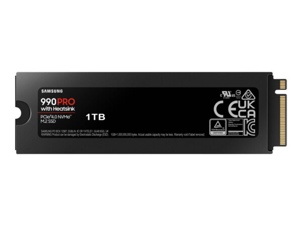 Samsung | 990 PRO with Heatsink | 1000 GB | SSD form factor M.2 2280 | Solid-state drive interface M.2 NVMe | Read speed 7450 MB/s | Write speed 6900 MB/s - Image 6