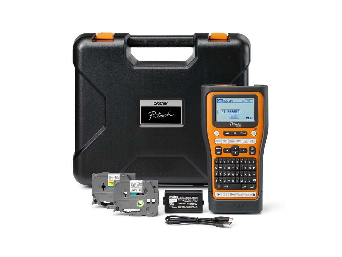 Brother PT-E560BTVP | Thermal | Label Printer | Maximum ISO A-series paper size Other | Orange / Black - Image 10