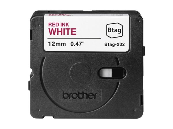 Brother BTAG-232 | Red on White | Btag - Image 3