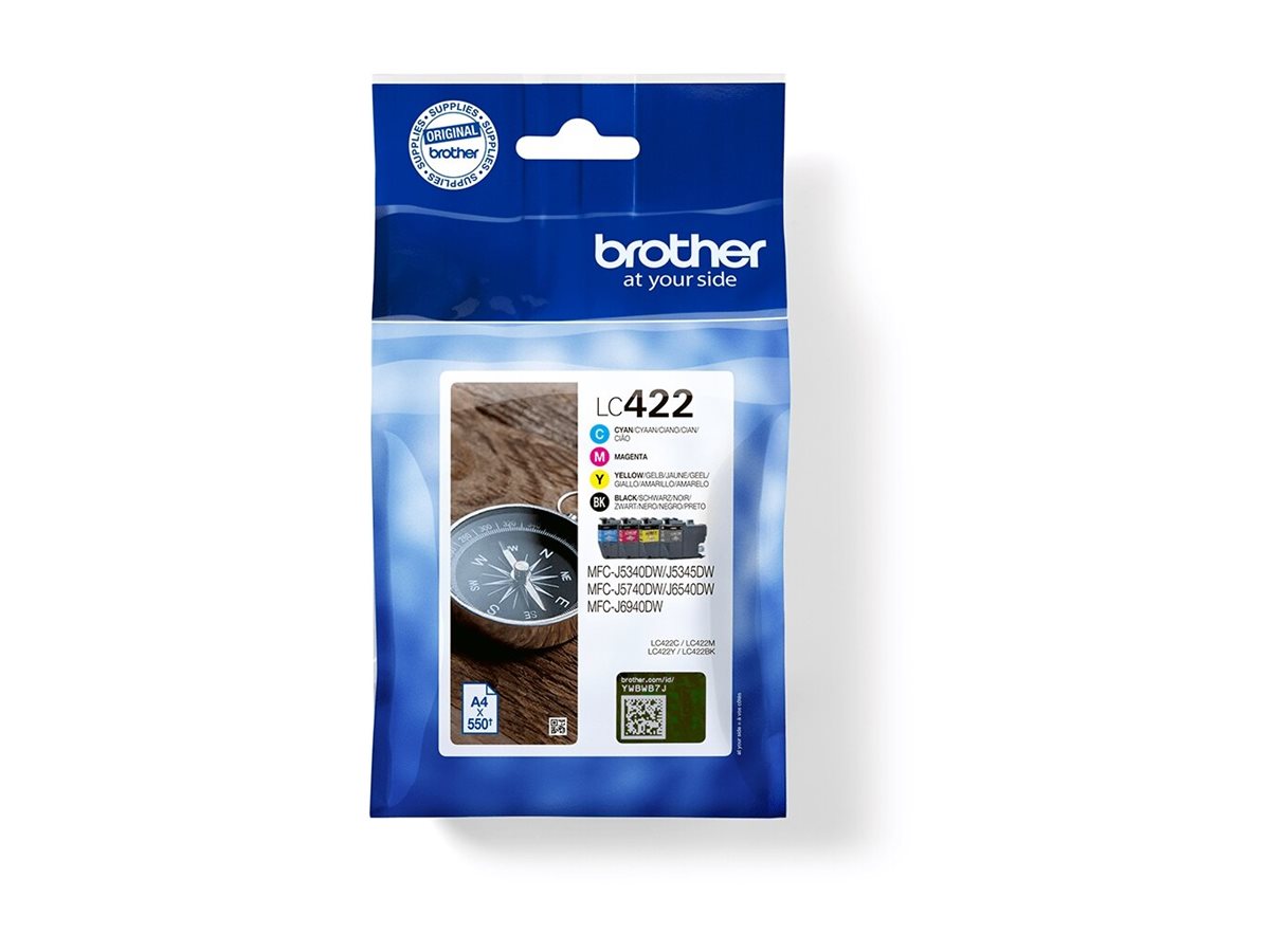 Brother LC422VAL | Ink Cartridge | Black, Cyan, Magenta, Yellow - Image 2