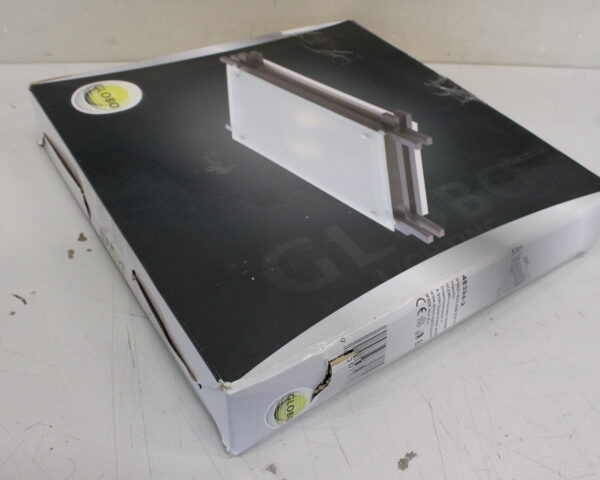 SALE OUT. Ceiling lamp GLOBO Edison, 2 x E27, 60W, with glass, wood color, 40 x 40 x 8.5 cm | Sourcing DAMAGED PACKAGING