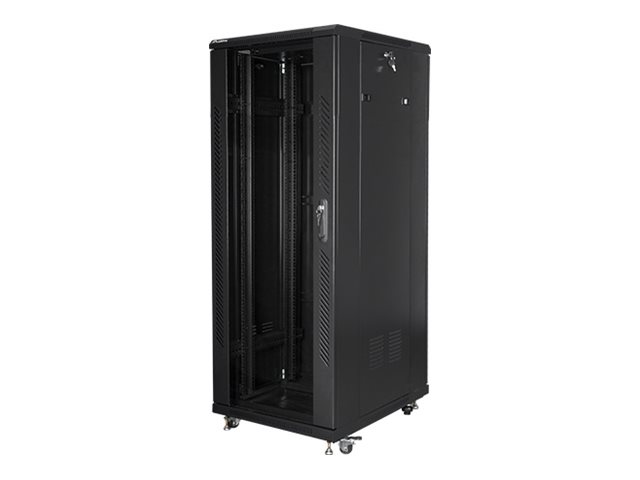 Lanberg | Rack cabinet 19" free-standing 32U/600x800 (flat pack) | FF01-6832-12B | Black - Image 2