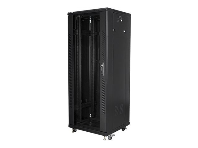 Lanberg | Rack cabinet 19" free-standing 32U/600x600 (flat pack) | FF01-6632-12B | Black - Image 2