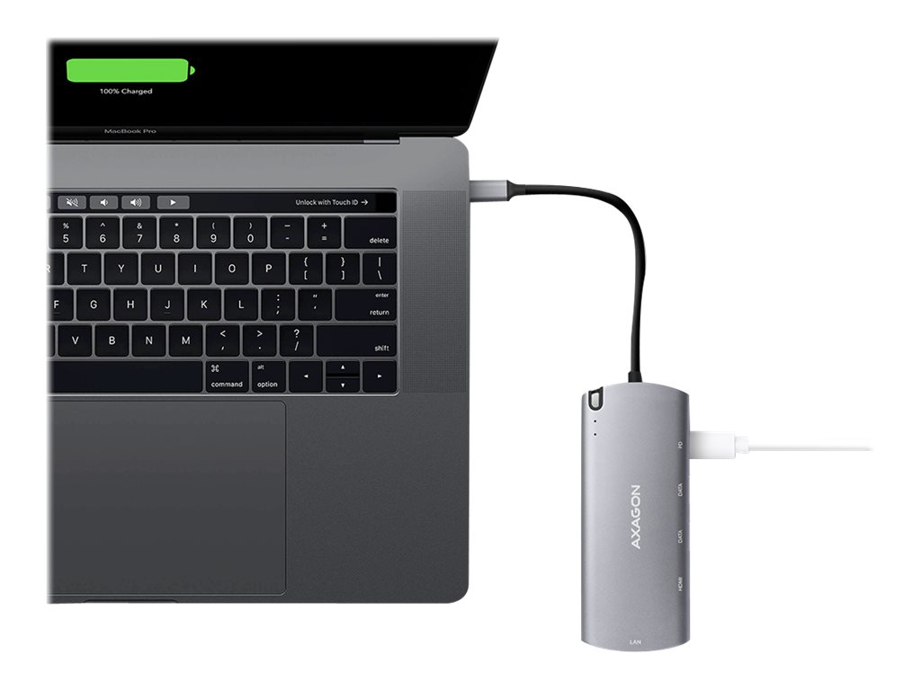 AXAGON SuperSpeed USB-C Combo 6in1 Hub | HMC-6M2 - Image 21