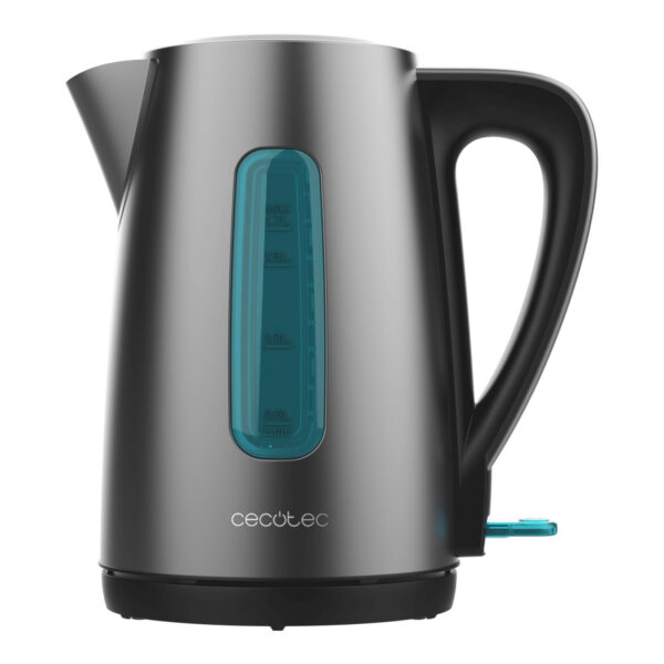 Cecotec Kettle | Thermosense 210 Steel | Electric | 2200 W | 1.7 L | Stainless steel | 360° rotational base | Black/Stainless steel