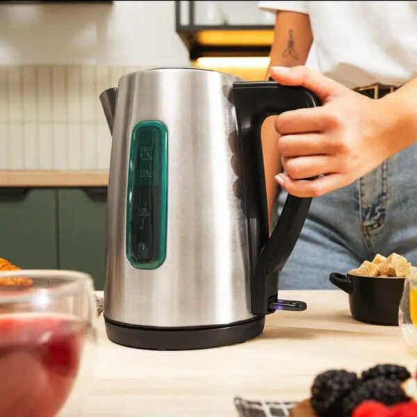 Cecotec Kettle | Thermosense 210 Steel | Electric | 2200 W | 1.7 L | Stainless steel | 360° rotational base | Black/Stainless steel - Image 2