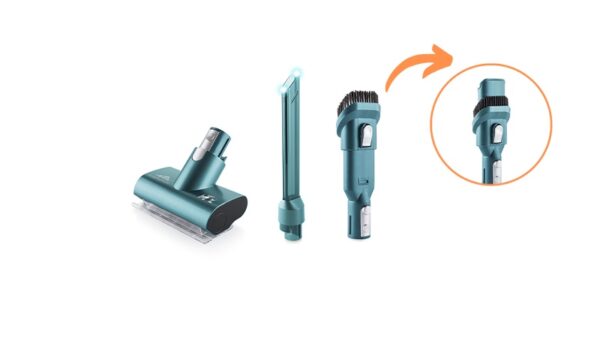ETA Vacuum Cleaner | ETA423890000 Lunar | Cordless operating | Handstick | 400 W | 28.8 V | Operating time (max) 50 min | Blue/Green - Image 5