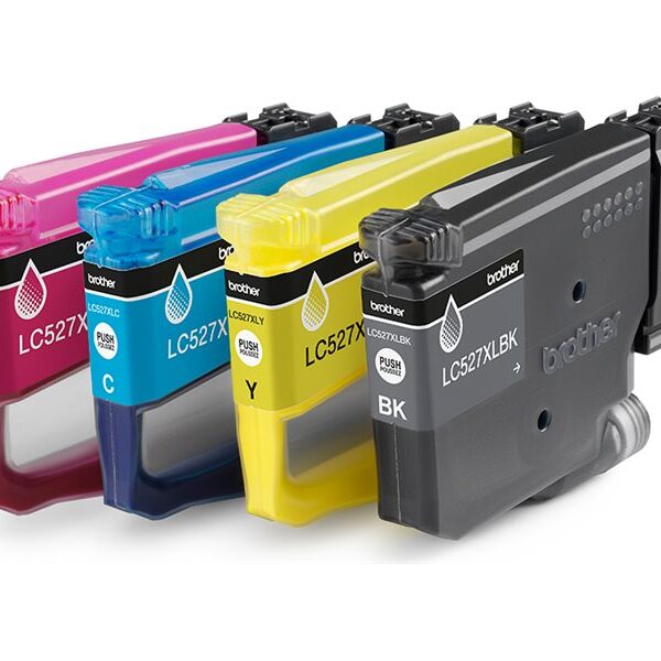 Brother LC527XLVAL High Yield Inkjet Cartridge Value Pack C/M/Y/K | Brother