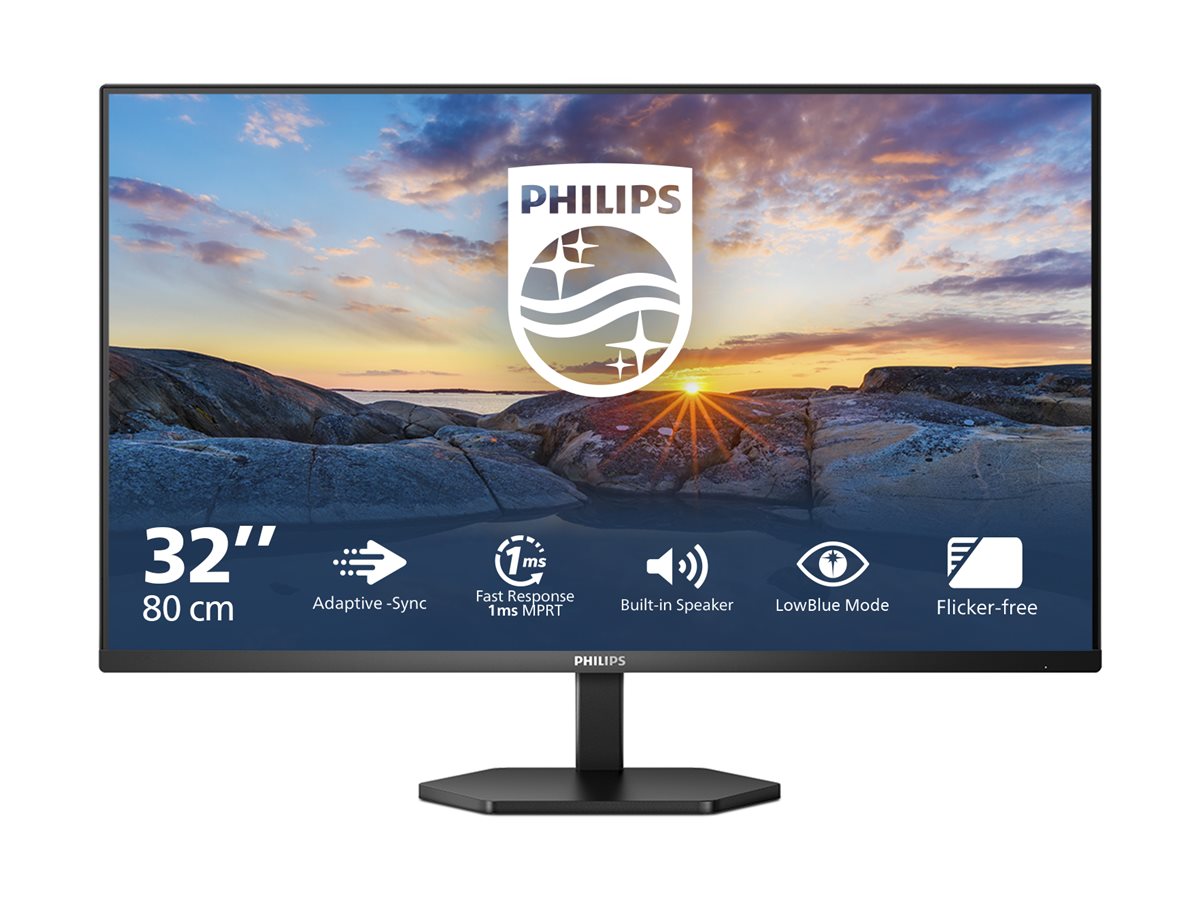 Philips | 32E1N3100LA/00 | 32 " | VA | 16:9 | 75 Hz | 4 ms | 1920 x 1080 pixels | 300 cd/m² | HDMI ports quantity 1 | Black - Image 2