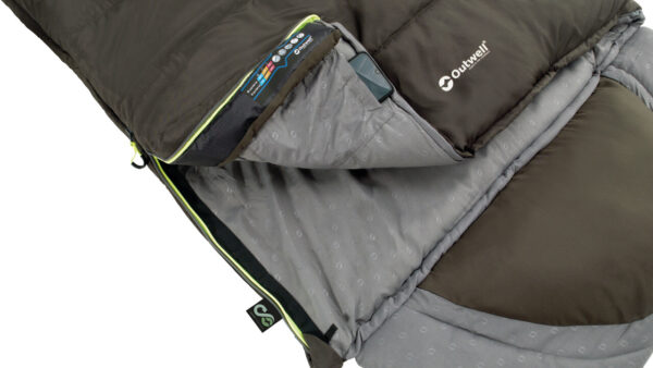 Outwell | Contour Supreme | Sleeping Bag | 220 x 85 cm | -20/13 °C | Left Zipper - Image 3