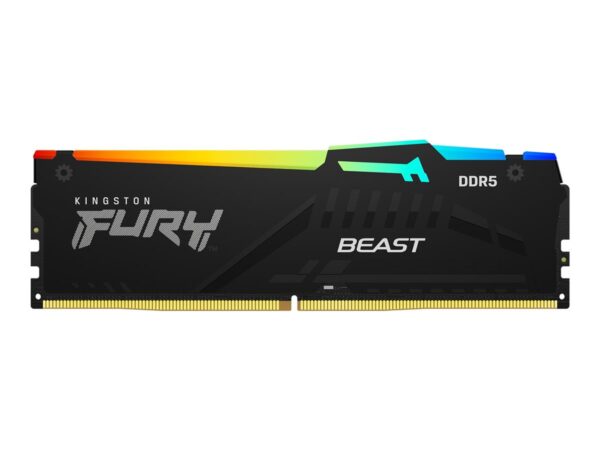 Kingston KF556C36BBEAK2-128 64GBx2pcs 5600MT/s DDR5 CL36 DIMM FURY Beast RGB BLK K2 | Kingston