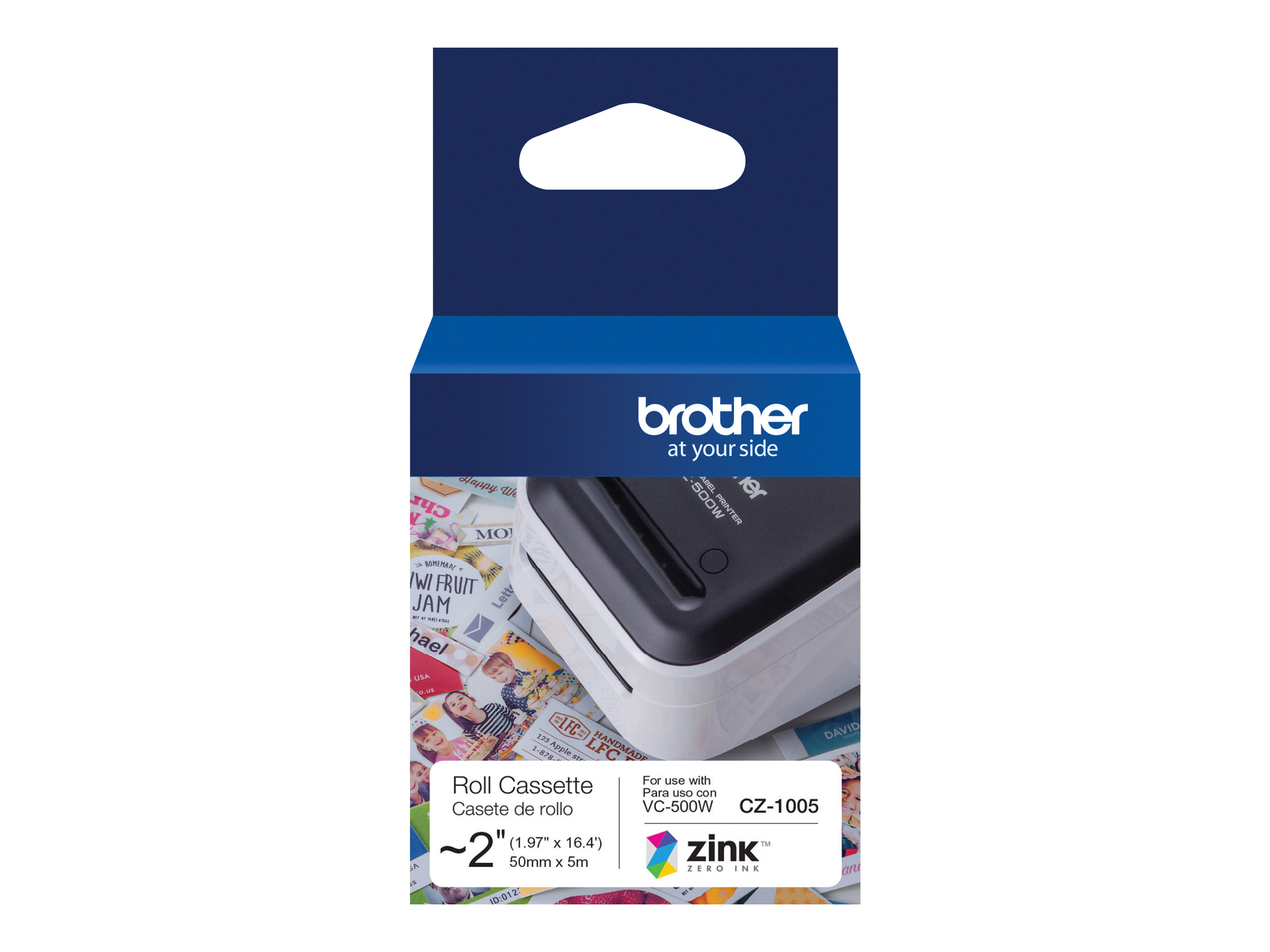 Brother | CZ-1005 | White | Full colour continuous label roll | 5 m | 5 cm - Image 6