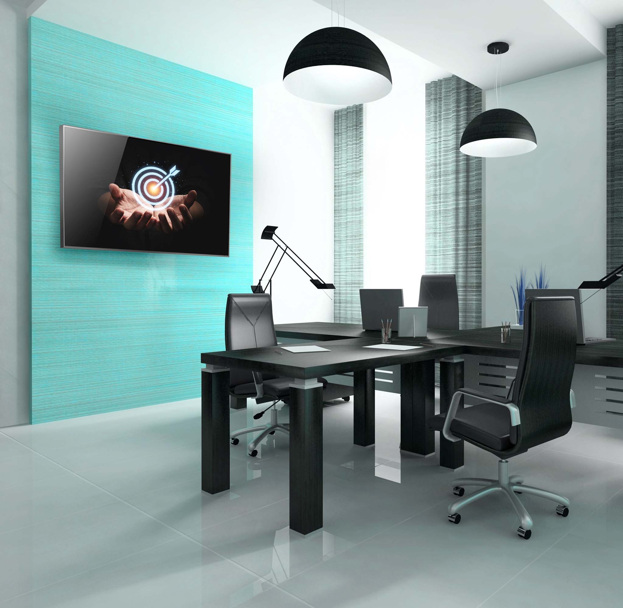 EDBAK | Wall mount | TWB1C-B | 50-86 " | Maximum weight (capacity) 80 kg | Black - Image 3