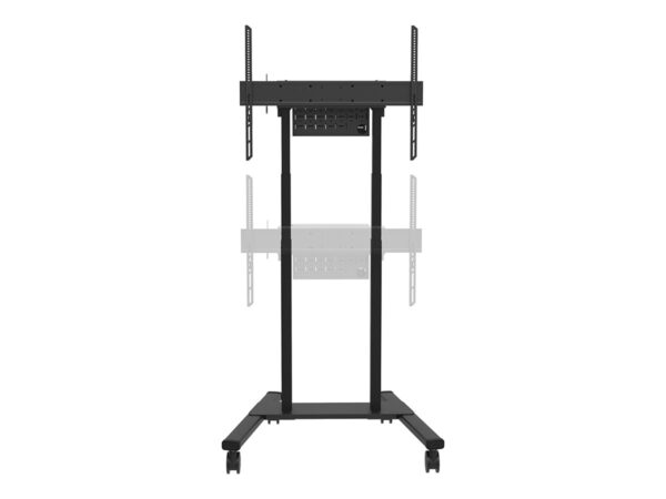 Neomounts Floor stand | FL55-875BL1 TV trolley | Adjustable Height | 55-100 " | Maximum weight (capacity) 110 kg | Black - Image 8