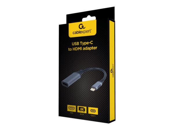 Cablexpert USB Type-C to HDMI display adapter, Space grey | A-USB3C-HDMI-01 - Image 6