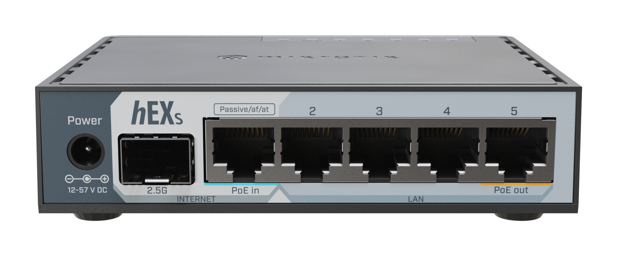 MikroTik hEX S (2025) | 10/100/1000 Mbit/s | Ethernet LAN (RJ-45) ports 5 | Mesh Support No | MU-MiMO No | No mobile broadband