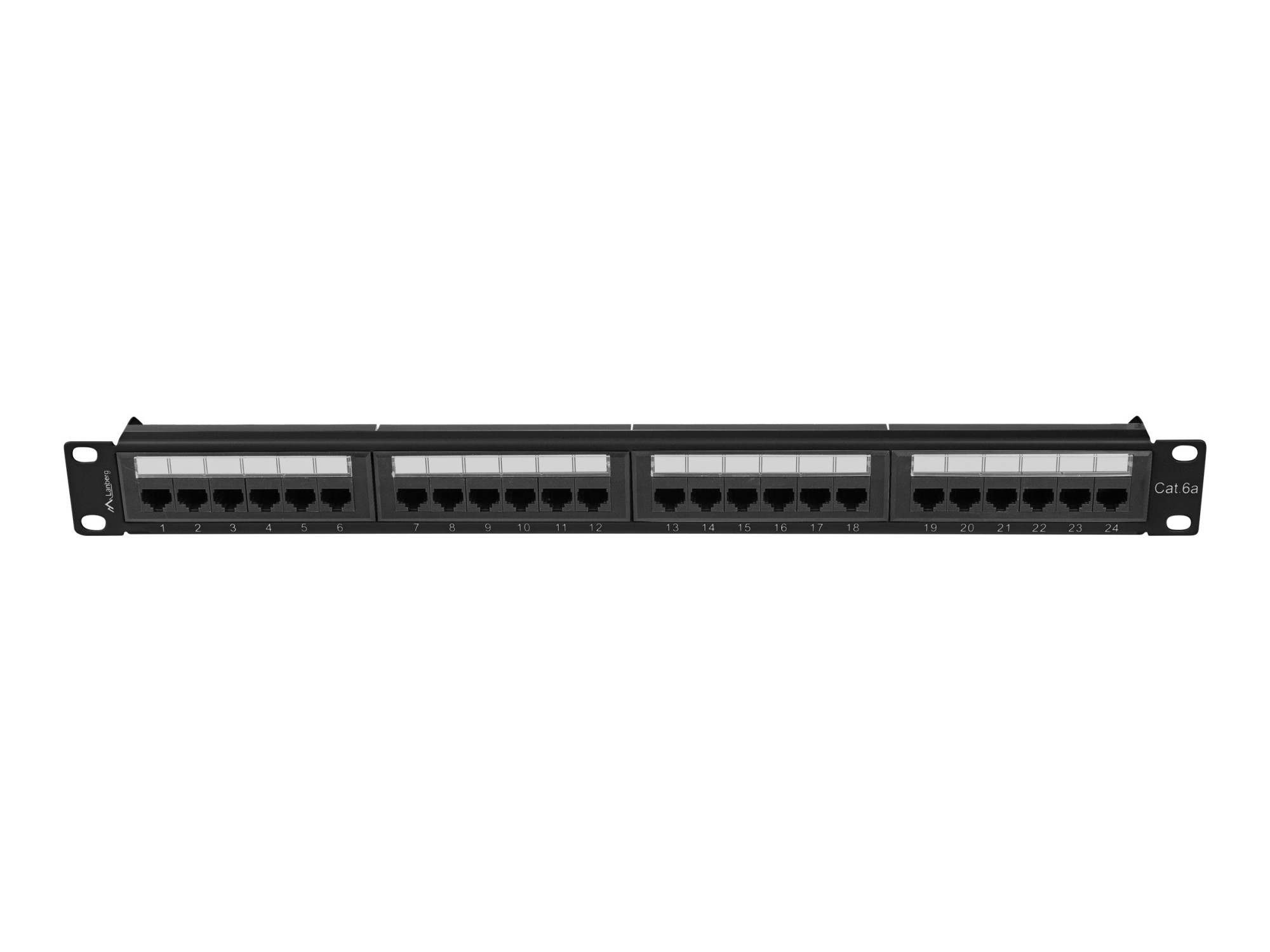 Lanberg | Patch Panel 24 port 1U 19" CAT.6A UTP | PPUA-1024-B | Black - Image 4