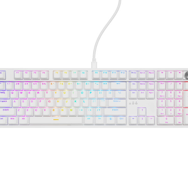 Genesis Thor 404 | Mechanical Gaming Keyboard | Wired | US | White | USB | Gateron Yellow Pro