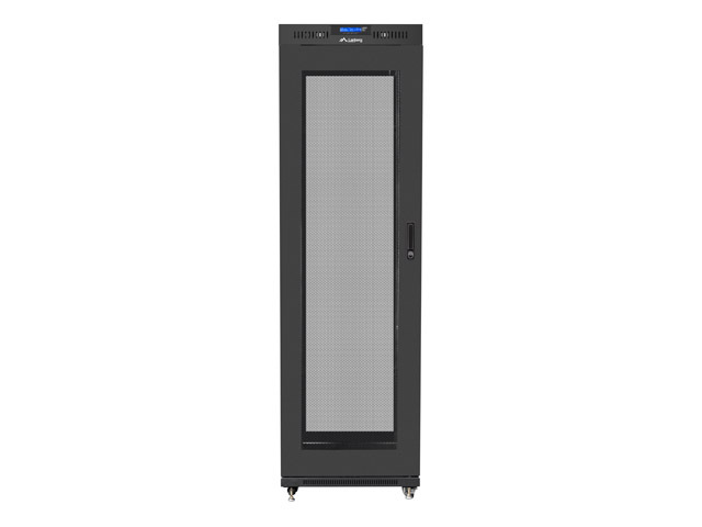 Lanberg | Rack cabinet 19" free-standing 42U/600x1000 (flat pack) with mesh door lCD V2 | FF01-6042-23BL | Black - Image 6
