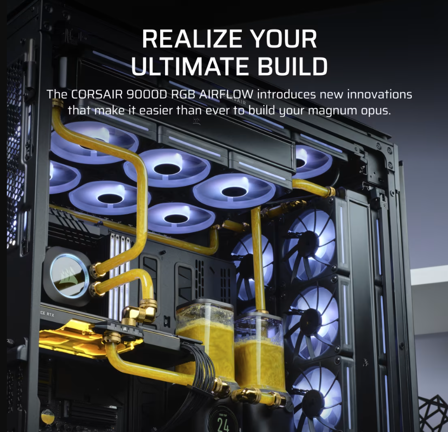 Corsair PC Case | 9000D RGB AIRFLOW Super | Black | Full-Tower | Power supply included No - Image 3