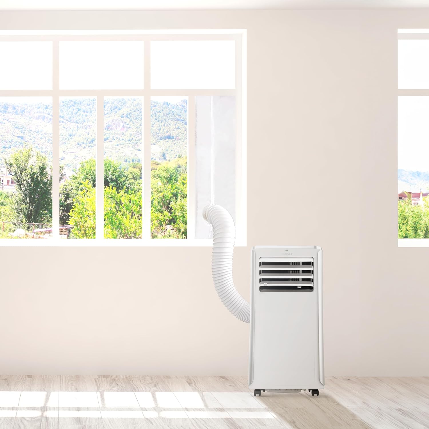 Insulated sliding window covering 163 x 35 cm for portable air conditioners - Image 3