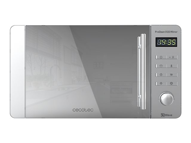 Cecotec Microwave Oven | ProClean 5120 Mirror | Free standing | 20 L | 700 W | Grill | Stainless Steel - Image 2