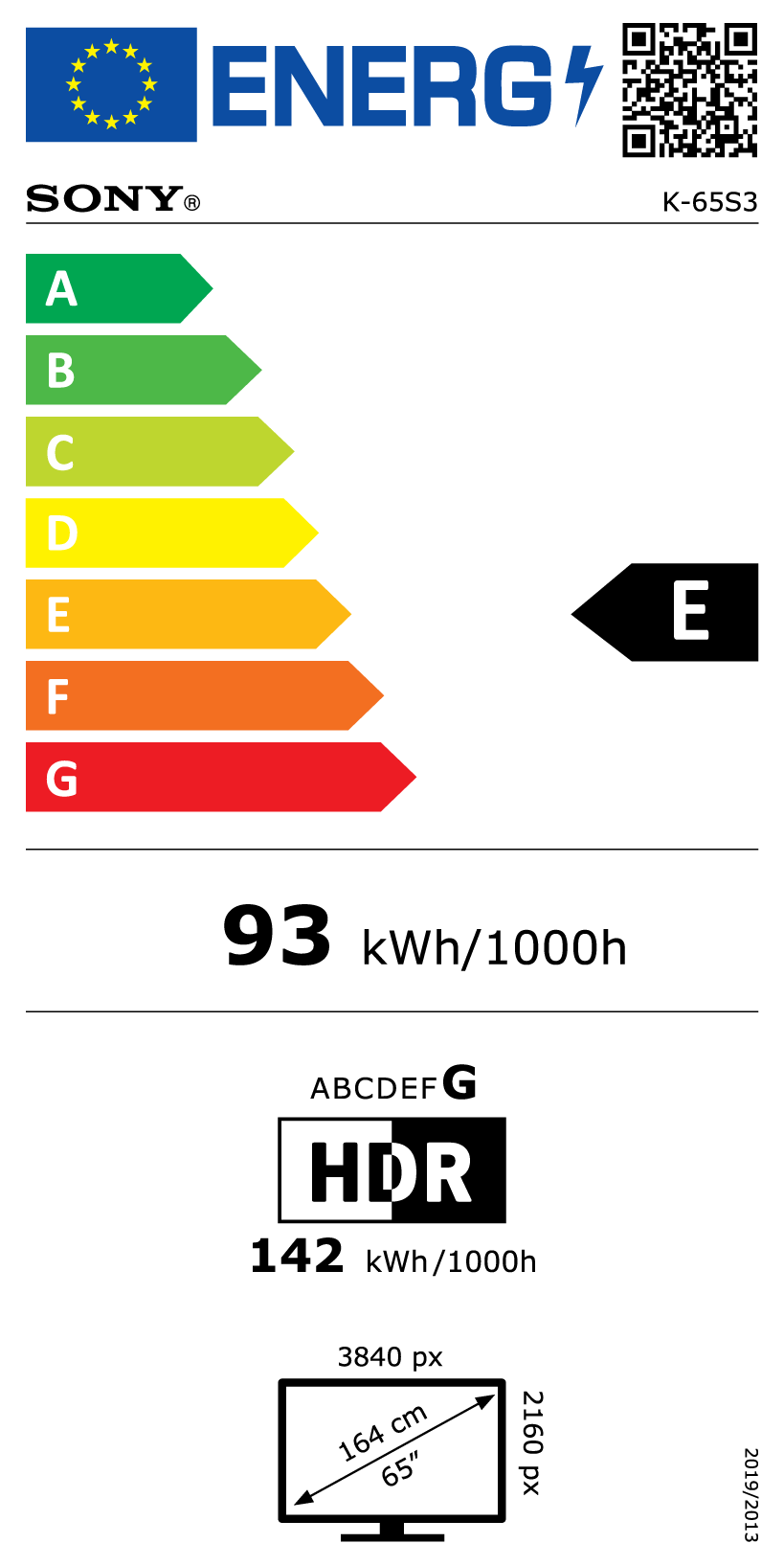 Sony K65S35B Bravia 3 | 65 | Smart TV | Android TV | QFHD | Black - Image 8