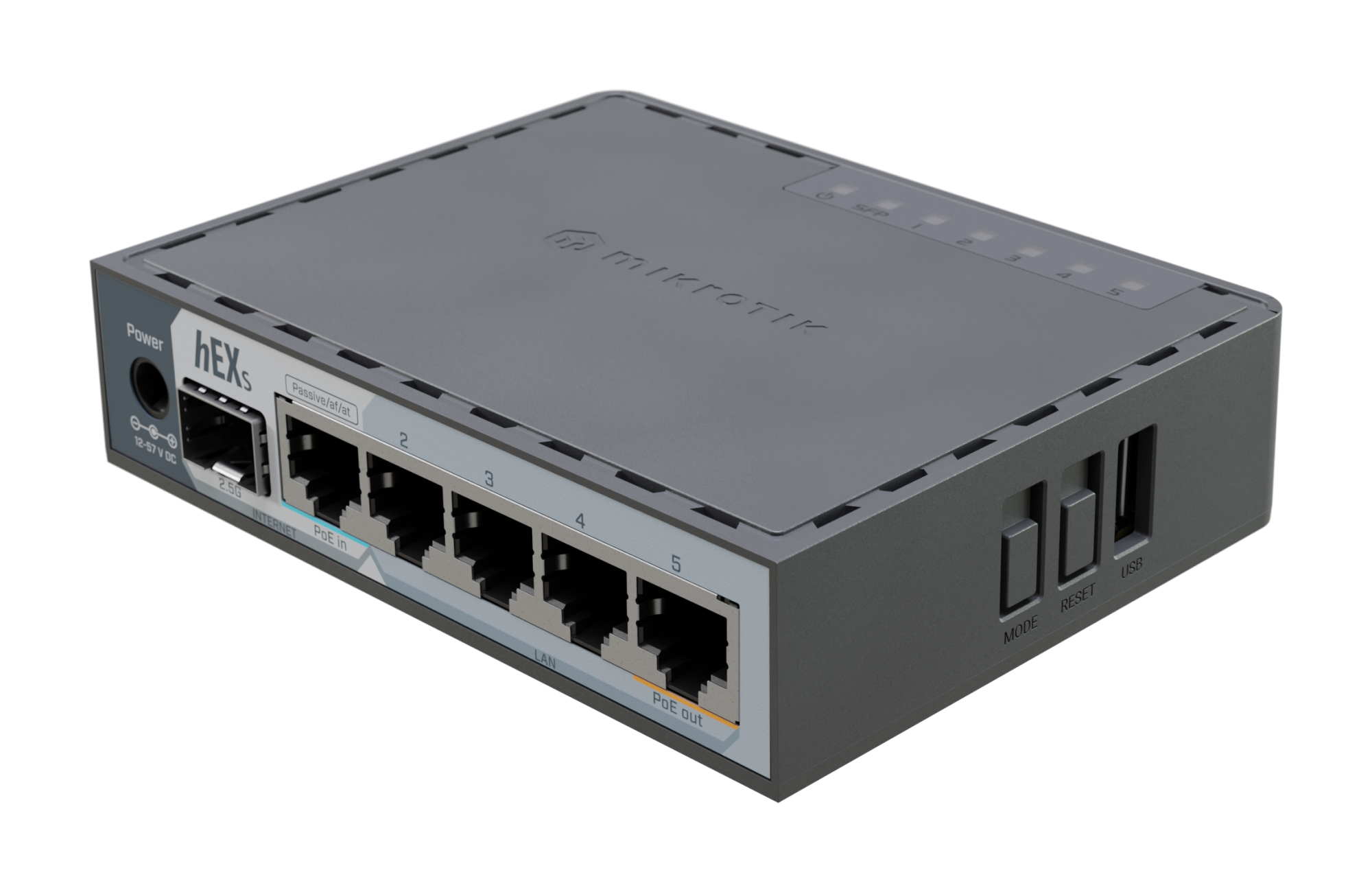MikroTik hEX S (2025) | 10/100/1000 Mbit/s | Ethernet LAN (RJ-45) ports 5 | Mesh Support No | MU-MiMO No | No mobile broadband - Image 3